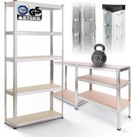 AREBOS Heavy duty Shelf Garage Racking Shelf 5 Tier Layer Shelf Storage