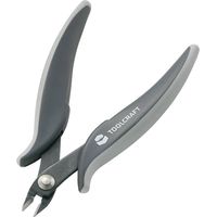 PINCES COUPANTES POUR L'ÉLECTRONIQUE TOOLCRAFT 816744 MODÈLE SANS FACETTE VALEURS DE COUPE (MAX.) 1,3 MM²