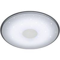 Plafón de interior Trio Shogun 21.5W Ø 42 cm. LED RGBW multicolor regulable. Mando a distancia. Montaje en techo y pared Salón, cocina y dormitorio. Estilo moderno. Plástico y Policarbonato. Color bla