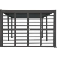 Persienne pour Pergola bioclimatique Evora 6x3,6 m gris graphite - Hespéride