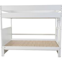 Etagenbett mit Bett umwandelbar in Doppelbett Holz weiß 90/180x190cm