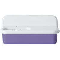 Lavabo rétro asymétrique en céramique 80 cm - True Colors Lite - Lilas