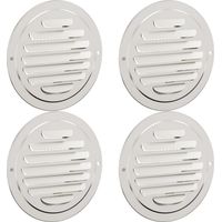 Rejillas de ventilación de aire 4 uds. Plateado 80 mm vidaXL