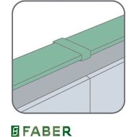Faber 112.0157.295 Flam Raccordo RCR Tubo Prolunga Cappa Aspirante Rettangolare 226x52.5x60 mm