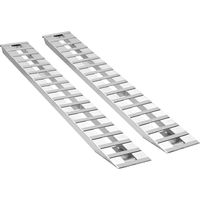 Mophorn Paire de rampes de chargement en aluminium 274,5x38 cm, capacité de charge 4535,9 kg, adaptées aux VTT, motos, tracteurs et tondeuses, avec surface antidérapante pour une utilisation sécurisée