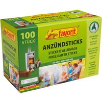Favorit Anzündsticks Naturholz und Wachs 100 Stück Grillanzünder & Holzkohle