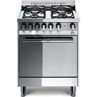 Lofra M65GV Cucina a Gas 60x50 cm 4 Fuochi Forno Gas Ventilato 57 L Grill Classe A (90x60x50 cm) colore Acciaio Inox