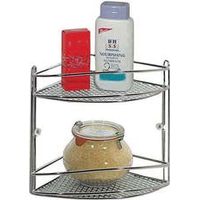 Étagère de salle de bain chromée Star angulaire 21x21 H.26 Artex