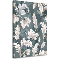 Image sur Toile, Feuilles blanches d'acanthe et de laurier nature,40x60