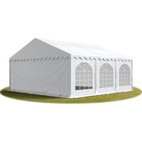 5x6 mTendone per feste PREMIUM PVC bianco 100% impermeabile Gazebo da giardino Tendone da esterno Tenda party