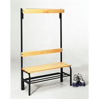 Sypro, Bancs avec portemanteaux pour vestiaires, simple face,