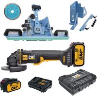 CHAMFER MACHINE SIGMA JOLLY EDGE 37A3D +TABLE FIXING 37C+ANGLE GRINDER CAT DX31B