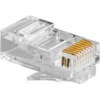 Connettore RJ45 Categoria 5 UTP GEMBIRD PLUG3UP6/100 100 uds Nero Trasparente 100 Unità