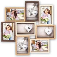 ZEP ty087 Montreaux Cornice portafoto Legno Marrone/Avorio/Naturale 10 x 15 cm, brun/ivoire/naturel