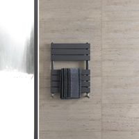 Biubiubath Flat Panel Towel Rail Radiator 650x500mm Anthracite