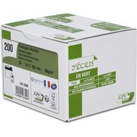GPV Green - Enveloppes Recyclées C6 - Blanc - Bande Adhésive
