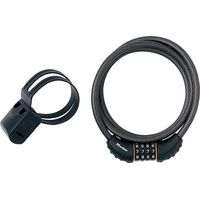 Master Lock Black Braided Steel Combination Cable 1.8M