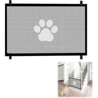 FENOPLASTICABarrière de sécurité d'escalier portable, adaptée aux enfants et aux animaux domestiques, 110x78 cm, aucun perçage requis