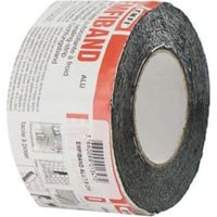 Emfi – Bande d'étanchéité autocollante à froid aluminium 10cm x 10m – Multi-supports pour asphalte, bois, métal – Température -20°C à +80°C