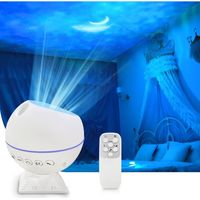 Projecteur Ciel Etoile Galaxie, Veilleuse Etoile Projection, Veilleuse Projection Plafond LED Nébuleuse Ciel Étoilé Nuage Lune avec Télécommande,10 Modes Colorés pour Enfants