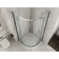 Box Doccia 70x90 Angolare Cristallo 80x80 90x90 Semicircolare 6mm Scorrevole 190 - Misura Semicircolare 90x90