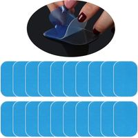 20 électrodes adhésives en gel pour appareil d'électrostimulation abdominale (EMS) - Remplacement des électrodes pour appareil d'électrostimulation abdominale