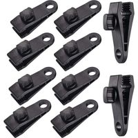 Pinces pour bâche de tente – Lot de 10 pièces en plastique résistant, idéales pour auvents, toiles de camping et tentes voiture