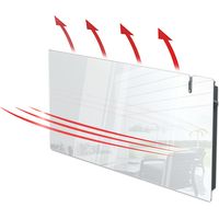 Radialight AETHEREA Radiateur électriques Dual-Therm en verre avec Wi-Fi 1500W Blanc