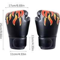 Gant Boxe Enfant, Boxe Enfant, Gants Boxe, Gants de Boxe pour Enfants, Gants de Boxe en PU, Gants dentraînement Primaire, adaptés aux 3-12 Ans, entraînement de Boxe