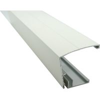 Randprofil-Set lackiert, verschraubbar für 16/32 mm Polycarbonatplatten, 4 m - Weiß RAL 9010