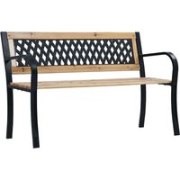 Banc de jardin Luxueux Fauteuil de jardin 120 cm Bois Chic-554265