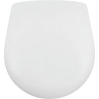 Abattant WC blanc – Compatible modèles Royan MINI et Allia Prima 2 – Entraxe ajustable 18,5 à 22,5 mm – Dimensions 38,5 x 36 cm – Selles