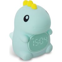 Mathias - Veilleuse et réveil Hao en silicone, sons apaisants, USB rechargeable, Menthe - MVLRHAOM