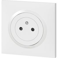Legrand - Prise de courant 2P+T Surface dooxie 16A livrée avec plaque carrée blanche