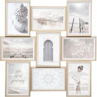 Collage aus Holz und Glas Moly - 9 Fotos