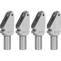 Lot de 4 têtes de coupe triangulaires en acier tungstène 145° pour machine de découpe automatique