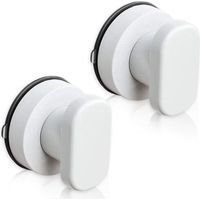 Poignées de porte à ventouse Kitchen-dream (lot de 2) - Poignées à ventouse pour tiroir, armoire, réfrigérateur, porte vitrée - Poignées de mobilité portables avec ventouse puissante pour salle de bai