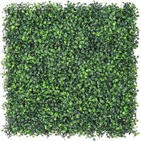 Sunnyglade 12 Pieces 10“x10“ Artificial Boxwood Panels Topiary Hedge Plant, Privacy Hedge Screen Sun Protected Suitable for Outdoor, Indoor, Garden, Fence, Backyard and Decor (10in x 10in)