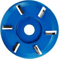 YMYNY Wood carving disc, milling cutter 90 mm, 6 turbo carbide carving discs for woodworking (6 teeth)