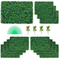 Panneaux de Buis Artificiels 24X 16pouce Haie Artificielle