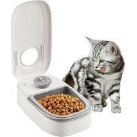 Distributeur automatique de nourriture pour chat et chien avec minuterie 48h - Gamelle programmable pour portions individuelles