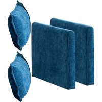 Accoudoirs pour canapé Cloud uniquement, canapé modulable moderne, pour salon, chambre et appartement, coussin d'assise rembourré double épaisseur très confortable, tissu chenille respirant, bleu