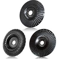 125mm Wood Grinder Disc, 3 Pieces Grinding Discs for Shaping, Grinding and Cutting. Wheels for Angle Grinder