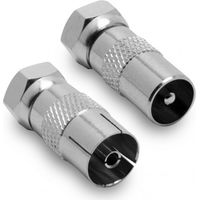 Adaptateur (lot de 2) F/9,52 mm mâle/mâle et mâle/fem.