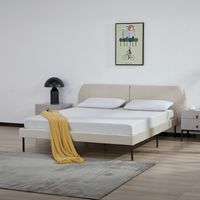 Letto Matrimoniale Porvoo 160x200 cm Testiera Imbottita