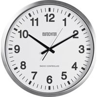 Eurochron EFWU 9000 Funk Wanduhr 50.7 mm x 63 mm Silber