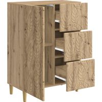 Sideboard/Anrichte/Buffet Artisan-Eiche 66 x 34,5 x 90 cm Holzwerkstoff LXWW595348