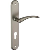 Türgriff Selen, Alu Nickel satiniert, E195, mit Zylinderloch