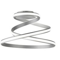 Plafoniera moderna VUELTA a LED D55 cm in metallo verniciato Silver