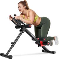 FLYBIRD Testsieger Bauchtrainer, verstellbares Bauchmuskelgerät für Ganzkörpertraining im Home Gym, 150kg Tragfähigkeit, Faltbarer Taillentrainer mit LCD-Monitor für Anfänger zur Figurformung